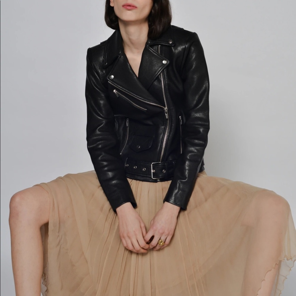 VEDA Jayne classic leather jacket